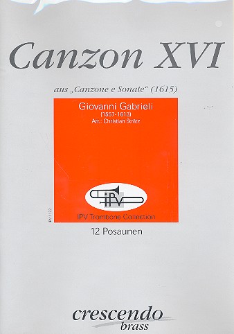 Vorderes Coverbild Canzon Nr.16 für 12 Posaunen