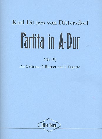 Vorderes Coverbild Partita A-Dur Nr.19 für 2 Oboen, 2 Hörner