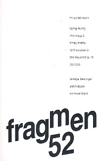 Vorderes Coverbild György Kurtag Hommage à Mihály András -