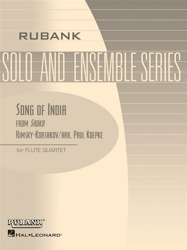 Vorderes Coverbild Song of India for 4 flutes