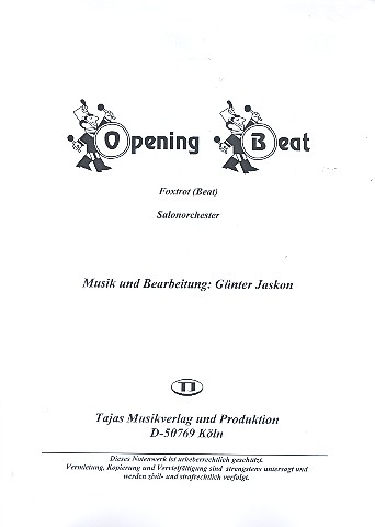 Vorderes Coverbild Opening Beat für Salonorchester