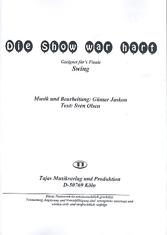 Vorderes Coverbild Die Show war hart: für Gesang und