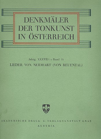 Vorderes Coverbild Lieder von Neidhart (Von Reuental)