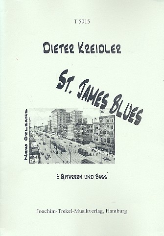 Vorderes Coverbild St. James Blues für Gitarrenensemble
