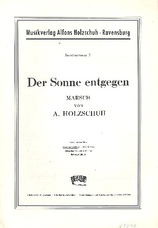 Vorderes Coverbild Der Sonne entgegen