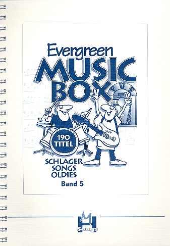 Vorderes Coverbild Evergreen Musicbox DIN A4