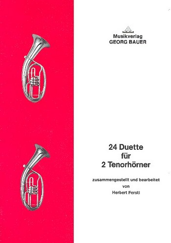 Vorderes Coverbild 24 Duette für 2 Tenorhoerner