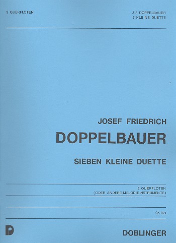 Vorderes Coverbild 7 kleine Duette für 2 Flöten