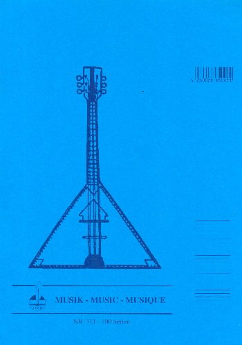 Vorderes Coverbild Notenblock für Gitarre DIN A4 hoch 9