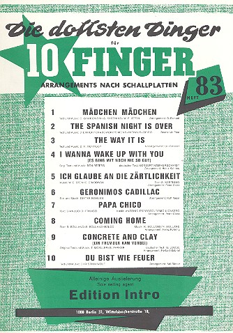 Vorderes Coverbild Die dollsten Dinger für 10 Finger Band 83
