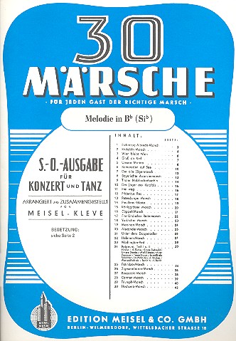 Vorderes Coverbild 30 Märsche 