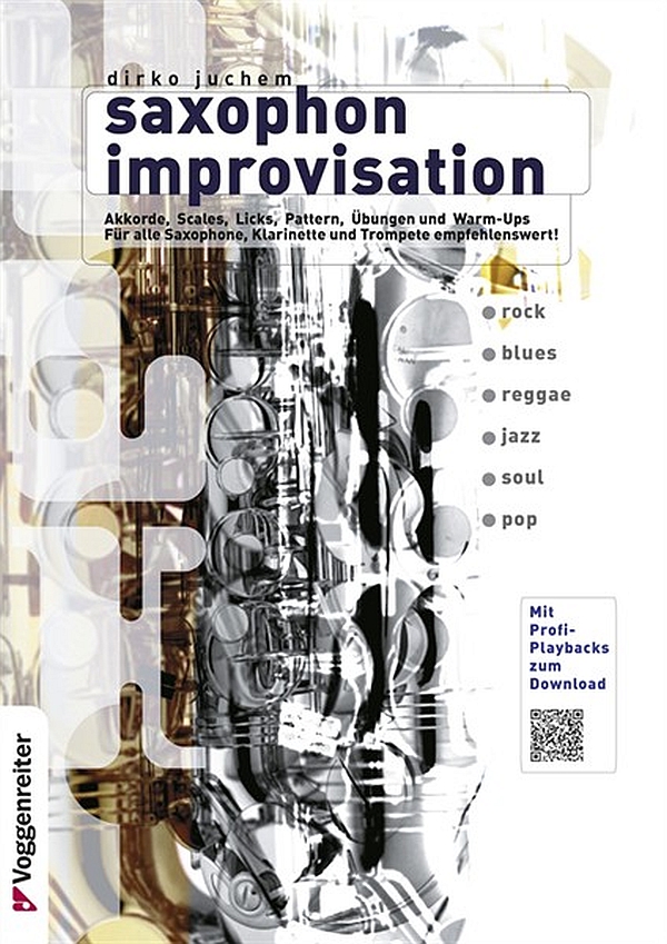 Vorderes Coverbild Saxophon Improvisation (+QR-Code)