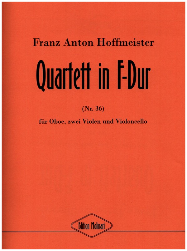 Vorderes Coverbild Quartett F-Dur Nr.36 für Oboe,