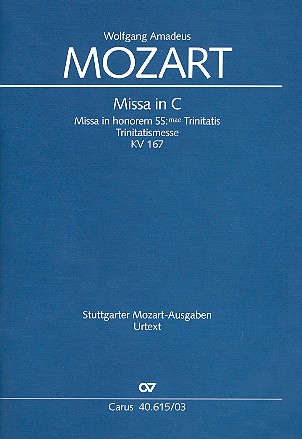 Vorderes Coverbild Missa C-Dur KV167 