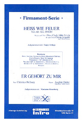 Vorderes Coverbild Heiß wie Feuer  und   Er gehört zu mir