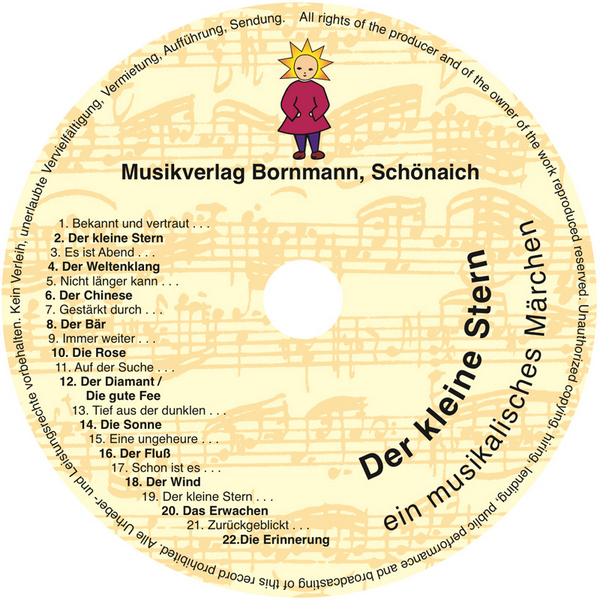 Vorderes Coverbild Der kleine Stern CD mit Chor und Orchester