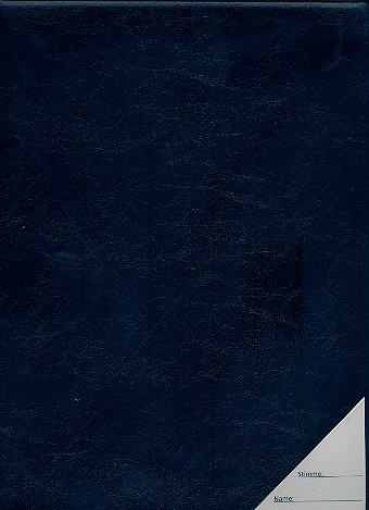 Vorderes Coverbild Chormappe DIN A4 Skai-Leder schwarz