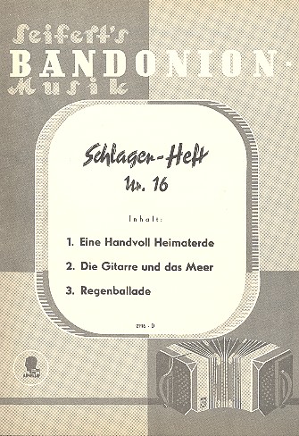 Schlager-Heft Nr.16