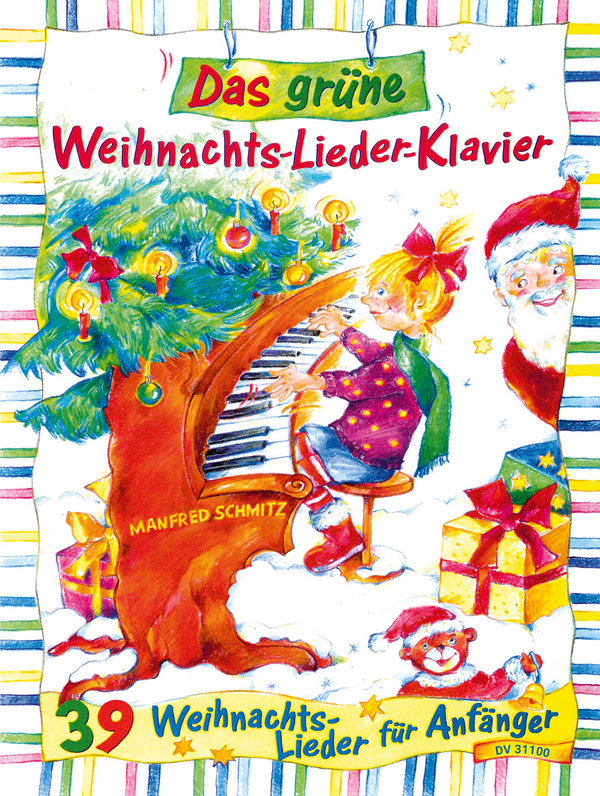 Vorderes Coverbild Das grüne Weihnachtslieder-Klavier