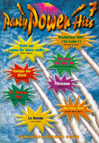 Vorderes Coverbild Party Power Hits 7 (mit 1. und 2. B-Stimme)