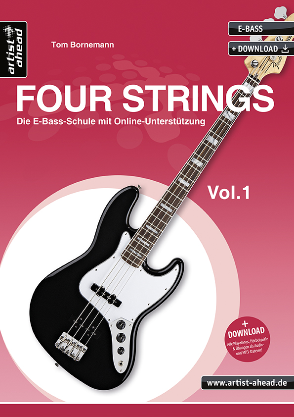 Vorderes Coverbild Four-strings.de  Vol.1 (+Online Audio)