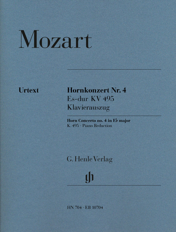 Vorderes Coverbild Konzert Es-Dur Nr.4 KV495 für Horn und Orchester