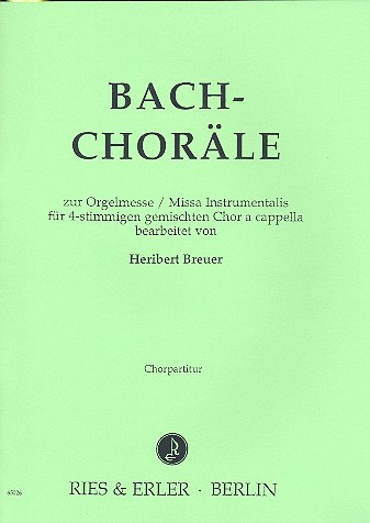 Vorderes Coverbild Bach-Choräle zur Orgelmesse
