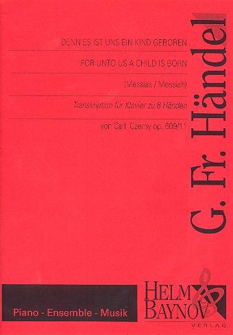 Vorderes Coverbild Denn es ist uns ein Kind geboren (Messias) op.609/11