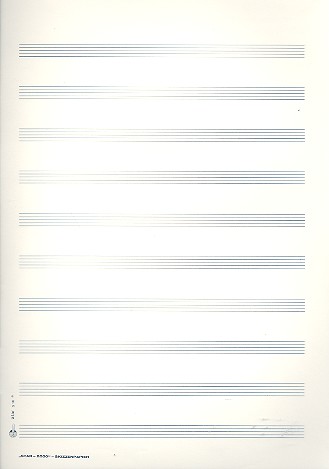 Vorderes Coverbild Star2000 Notenpapier DIN A4 hoch 10 Systeme