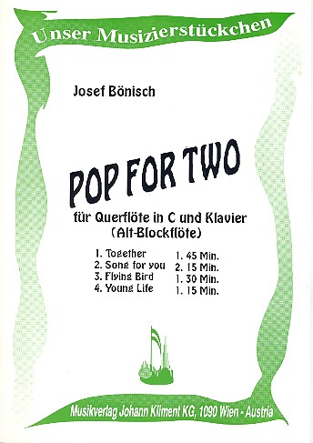 Vorderes Coverbild Pop for Two für Flöte und Klavier
