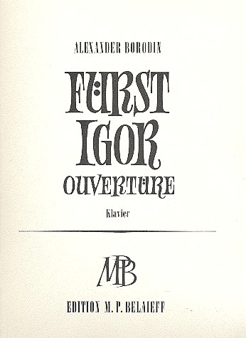 Vorderes Coverbild Ouvertüre aus 'Fürst Igor'