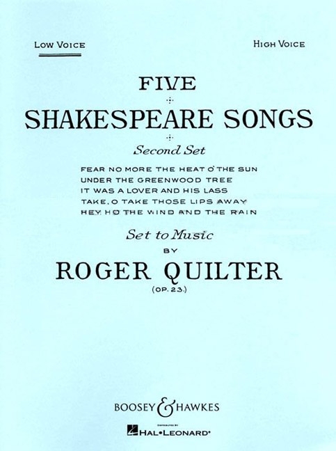 5 Shakespeare Songs op.23