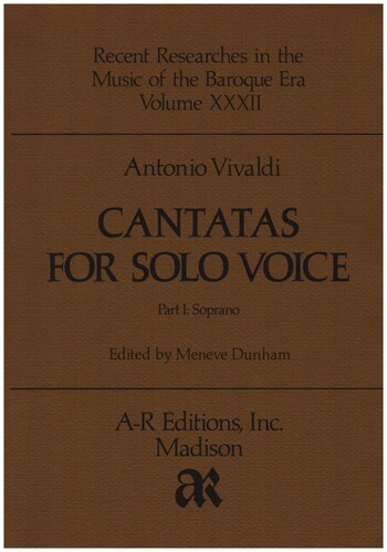 Vorderes Coverbild Cantatas for Solo Voice vol.1