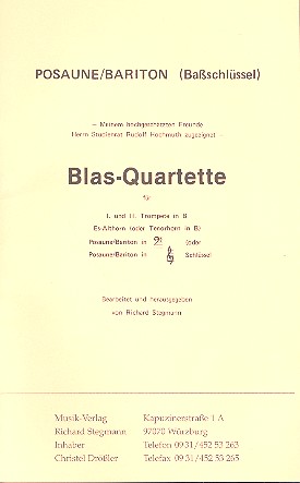 Blas-Quartette für 4 Blechbläser