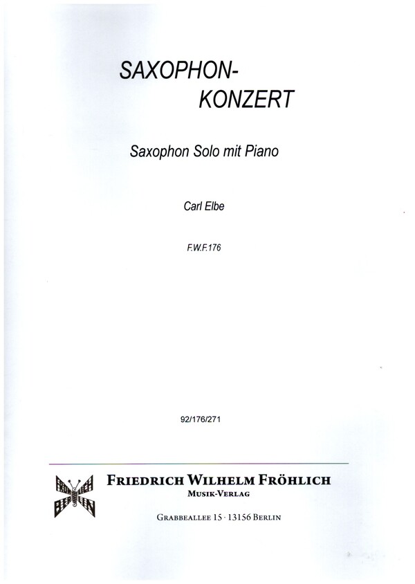 Vorderes Coverbild Konzert in einem Satz