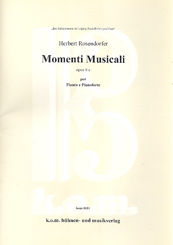 Vorderes Coverbild Momenti musicali op.8a 