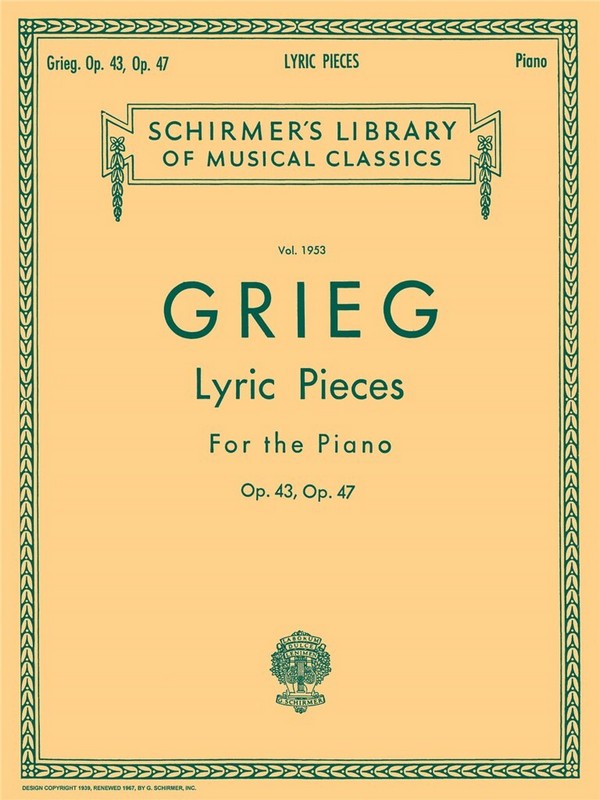 Vorderes Coverbild Lyric Pieces op.43 and op.47