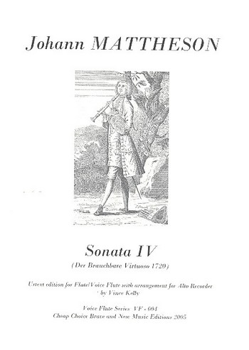 Vorderes Coverbild Sonata no.4 for flute (violin, alto recorder)