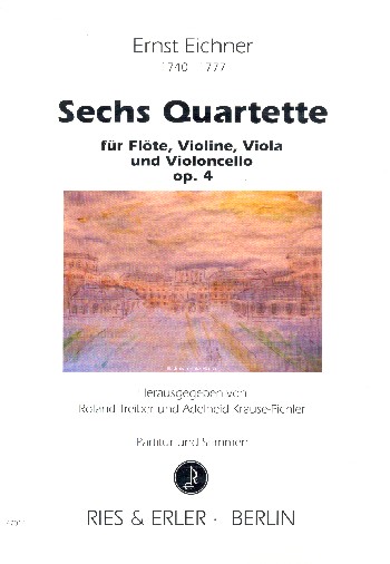 Vorderes Coverbild 6 Quartette op. 4 für Flöte, Violine,