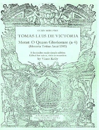 Vorderes Coverbild O Quam Gloriosum Motette
