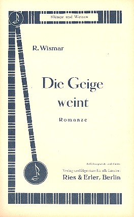 Vorderes Coverbild Die Geige weint für