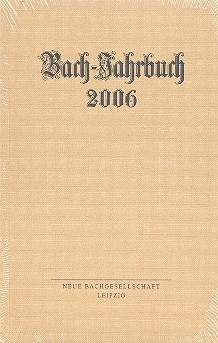 Vorderes Coverbild Bach-Jahrbuch 2006