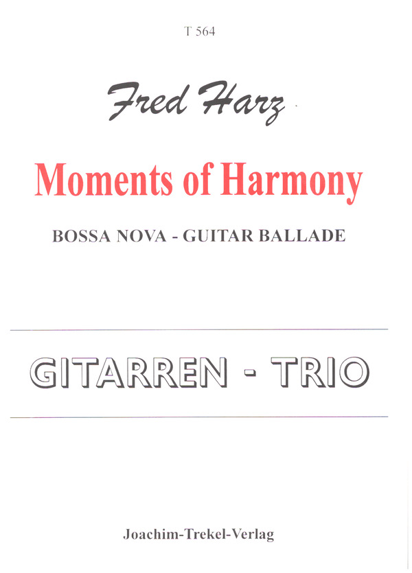 Vorderes Coverbild Moments of Harmony für 2-3 Gitarren