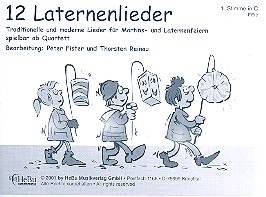 Vorderes Coverbild 12 Laternenlieder für 4-stimmiges