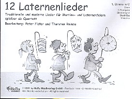 Vorderes Coverbild 12 Laternenlieder für 4-stimmiges