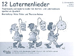 Vorderes Coverbild 12 Laternenlieder für 4-stimmiges