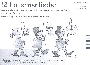 Vorderes Coverbild 12 Laternenlieder für 4-stimmiges