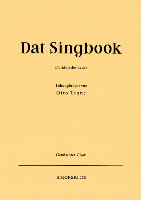Dat Singbook - Plattdütsche Lieder