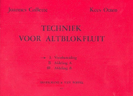 Techniek voor altblokfluit vol.1