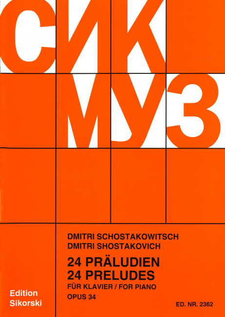 Vorderes Coverbild 24 Präludien op.34